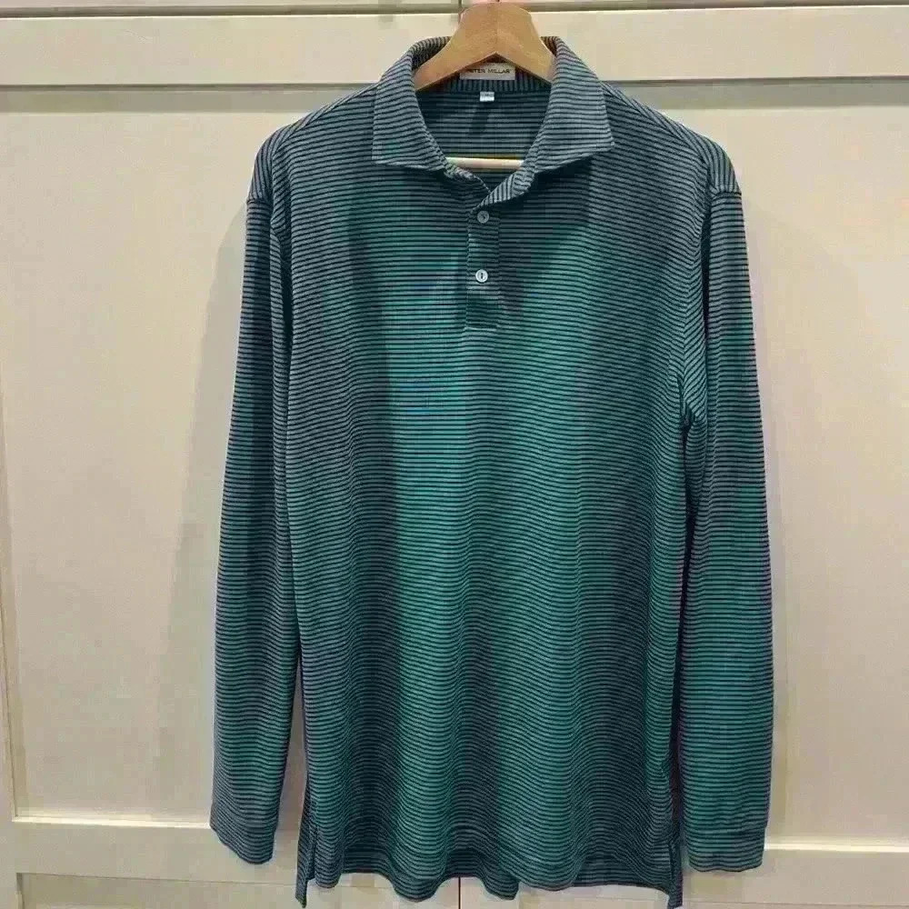 Peter Millar LS collared shirt